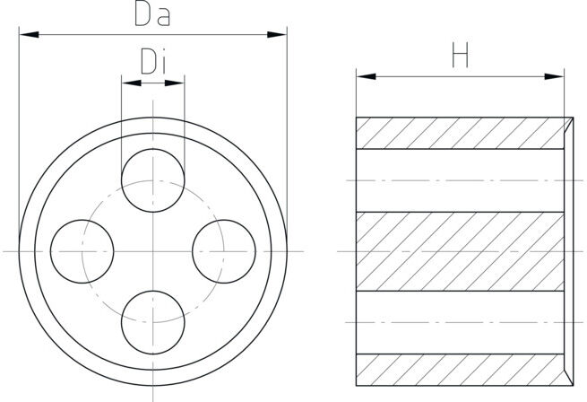Jacob Insert d'étanchéité WJ-DM 16/2x4.5 plastique métrique accessoire (WJ-DM 16/2X4.5)