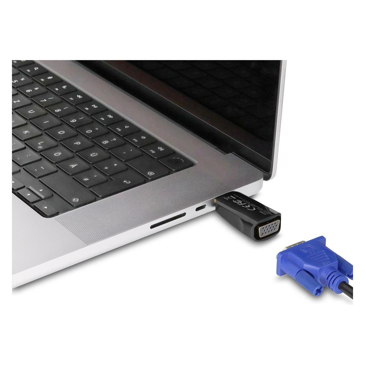 Delock HDMI zu VGA Adapter mit Audio (HDMI, VGA) (61082)