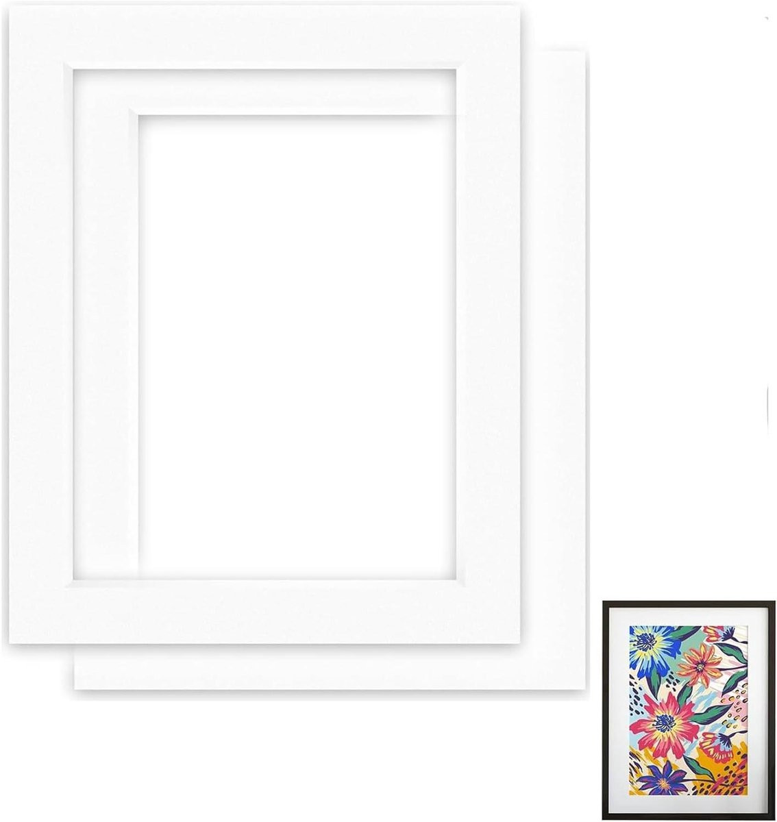 Wit Passe-partout Karton voor Fotolijst - 405 x 505 cm