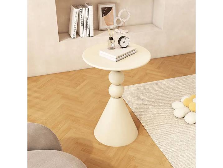 Table d'appoint de canapé blanche minimaliste de Style nordique pour petit salon, Table basse créative, table d'appoint innovante