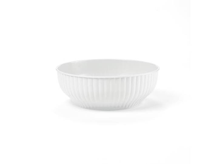 Blim IN002-D00280-000 Gerippte Salatschüssel, Kunststoff, weiß