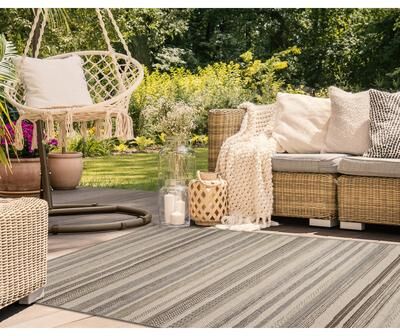 Lush Decor Riviera Stripe Indoor/Outdoor Area Rug