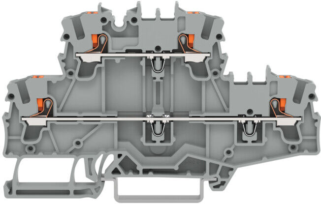 WAGO Bornier double niveau 2202-2701 gris (2202-2701)