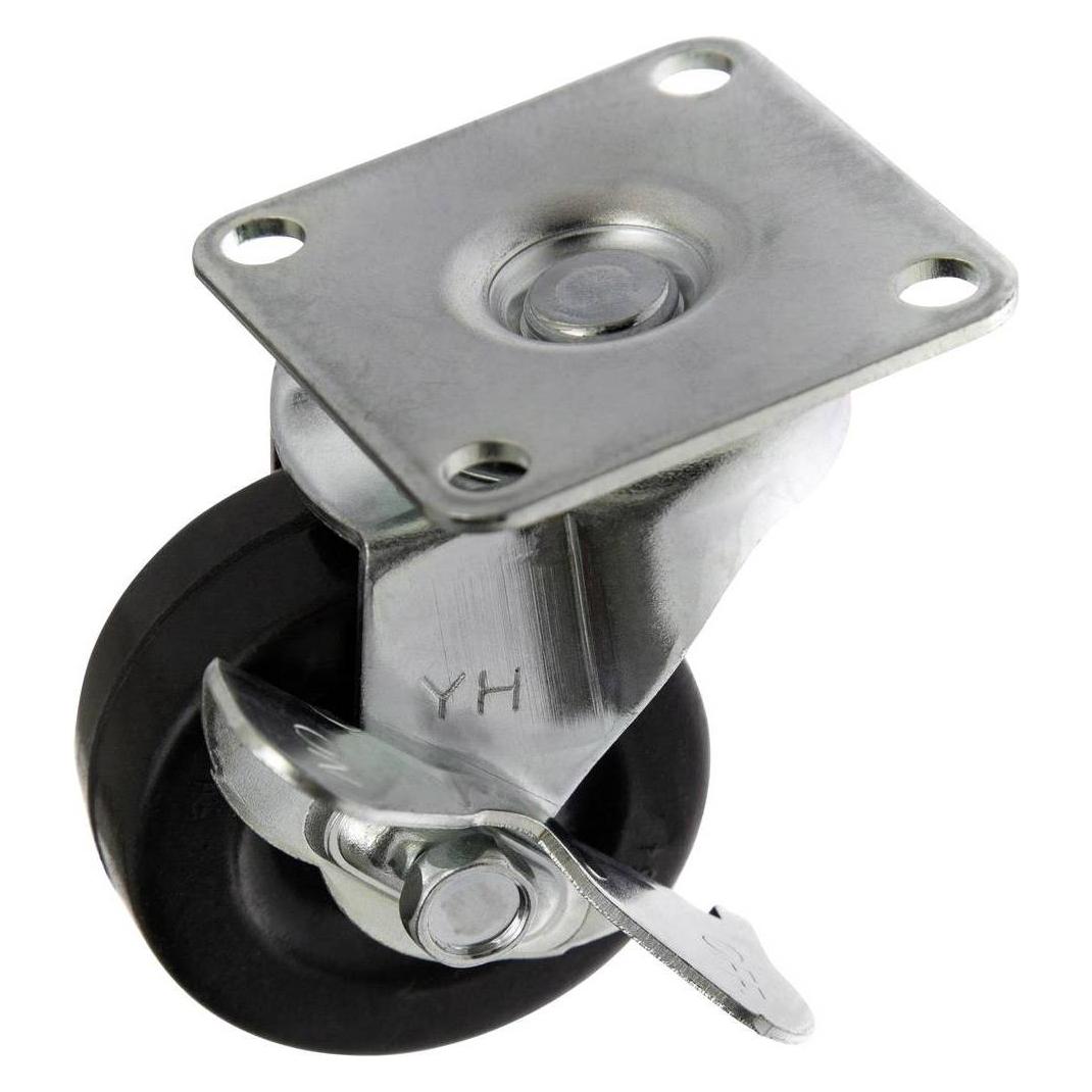 Toolcraft Lenkrolle 50 mm mit Feststellbremse und Anschraubplatte (TO-5137887)