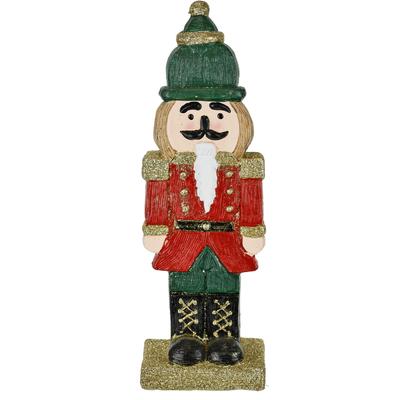 Dekofigur I.GE.A. "Nussknacker", rot, B:8cm H:26cm, Terrakotta, Dekofiguren, Dekofigur Statue Deko Männchen Weihnachtsdeko