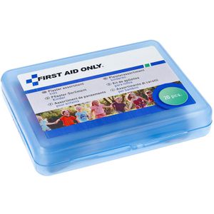 First-Aid-Only Pflaster Kinderpflaster, 20 Strips, sensitiv, elastisch, mit Schere, 3 Größen