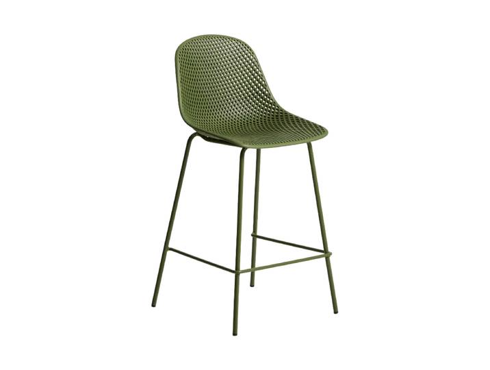 In- & Outdoor Barhocker „Quinby“ Grün Kave Home