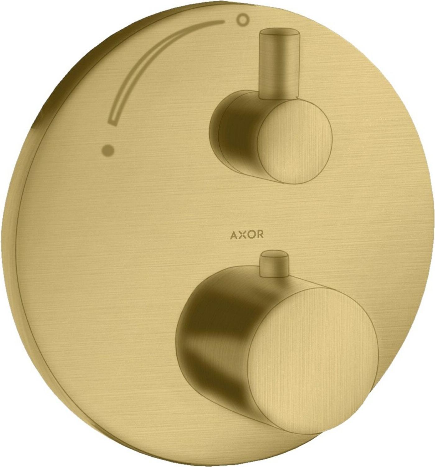 hansgrohe Fertigmontageset Axor Uno UP-THM, m Absperrventil, brush. gold optic