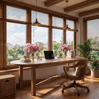 OEM 70.87-Inch 2 Person Computer Desk, Solid Wood Home Office Desk, Executive Table for Home Office, Workstation, Large Legroom