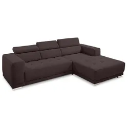 SOMETA Ecksofa Cocoon Cord Braun