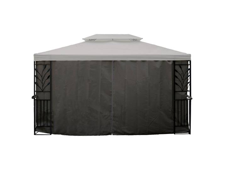 Seitenwände Gartenpavillon LAVEN 4 x 3 m anthrazit