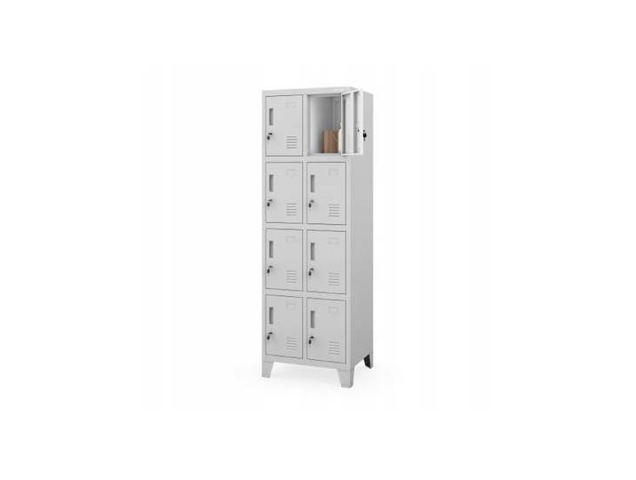 JAN NOWAK Armoire métallique pour vêtements de sécurité ROBERT 2 PLUS Grise 172x56x45 cm