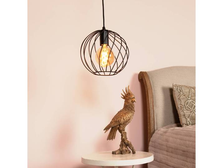 Lucide Hängeleuchte Danza, dimmbar, schwarz, für Wohn- / Esszimmer, Metall, Modern