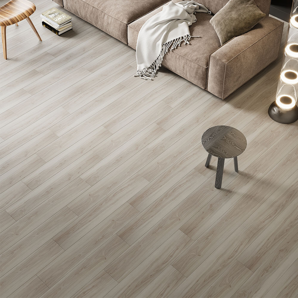 17 Stories 15.2cm W x 91.5cm L x 0.4cm Laminate Flooring Washed Oak 91.5cm L