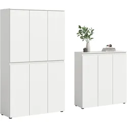 Garderobenschrank Scarpa Weiß