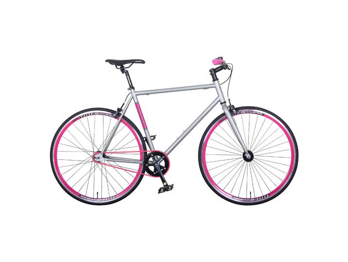 Fixie Bike 54 cm URBAN silber/pink