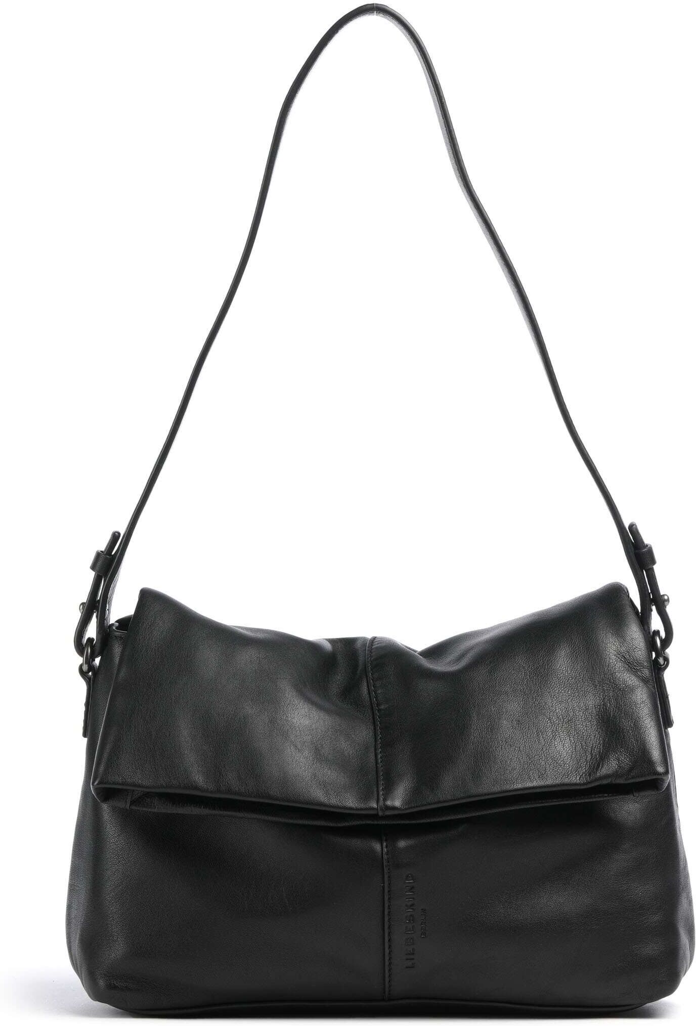 Liebeskind Fiona Sheep Natural S Beuteltasche aus Leder, schwarz