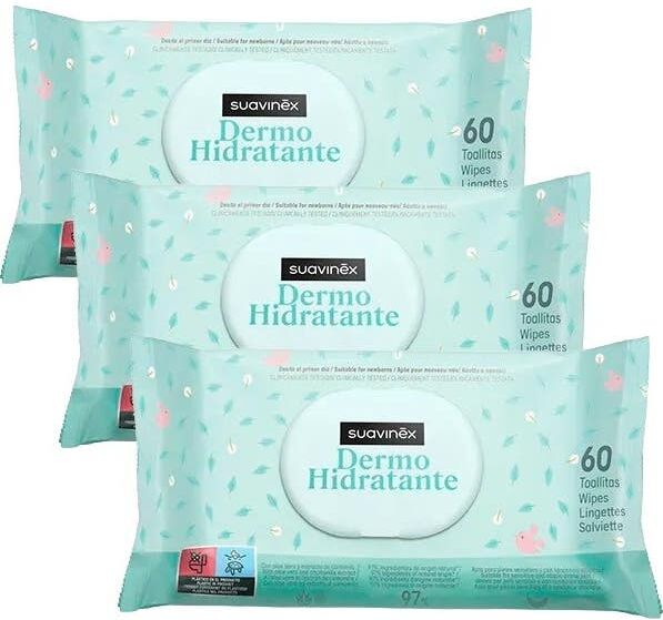 Suavinex Toallitas Húmedas Dermohidratantes Pack 180uds