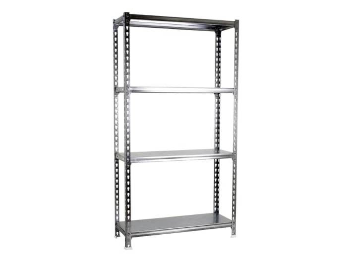 Simon Rack Metallregal 1500x900x500 mm - Simonclick 4 Höhen, Metallablage, Biegepunkt 180 kg, Korrosionsschutzlackierung, Klicksystem-Montage, Verzinkt