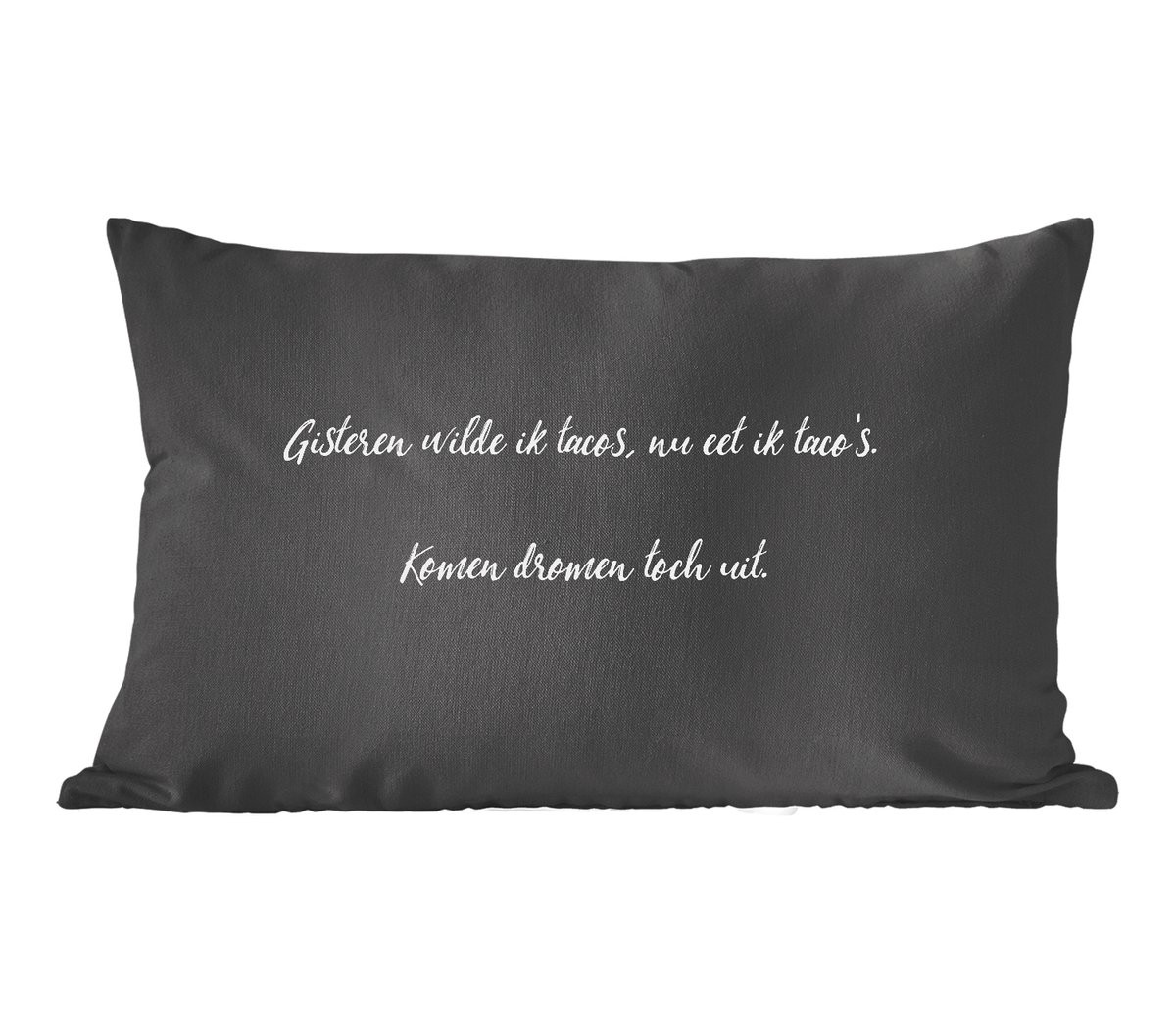 PillowMonkey Sierenkussen Taco Lover Follow Your Dreams - 60 x 40 cm