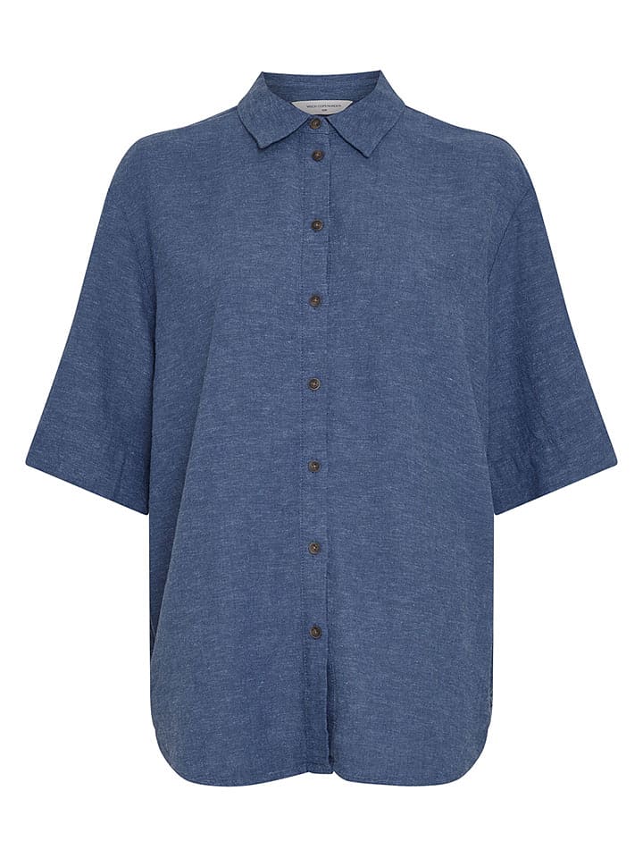 MOSS COPENHAGEN Hemd "Viana" in Dunkelblau - XS/S