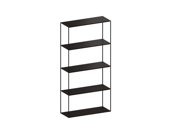 Regal Slim Irony Zeus schwarz, Designer Maurizio Peregalli, 82x164x31 cm