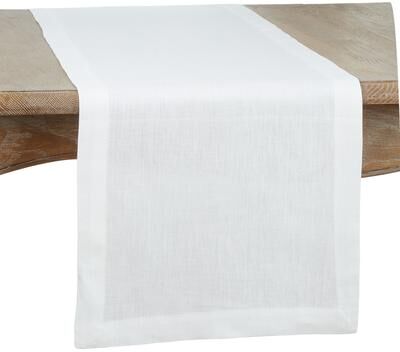 Saro Lifestyle Pure Linen Table Runner