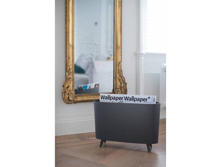 Zeitungsständer Milano 46 x 32 x 12cm Grau/Dunkelgrau