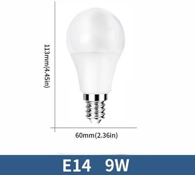 Uplifted Goods Energy Saving LED Bulb Lamps E27 And E14 Base Options e14 9w warm Whit
