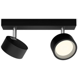 Philips Deckenstrahler Bracia, schwarz mit LED, 2-flammig, dreh- und schwenkbar, warmweiß