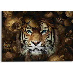 Glasbild AUTUMN TIGER (BHT 70x50x2 cm) - BHT 70x50x2 cm