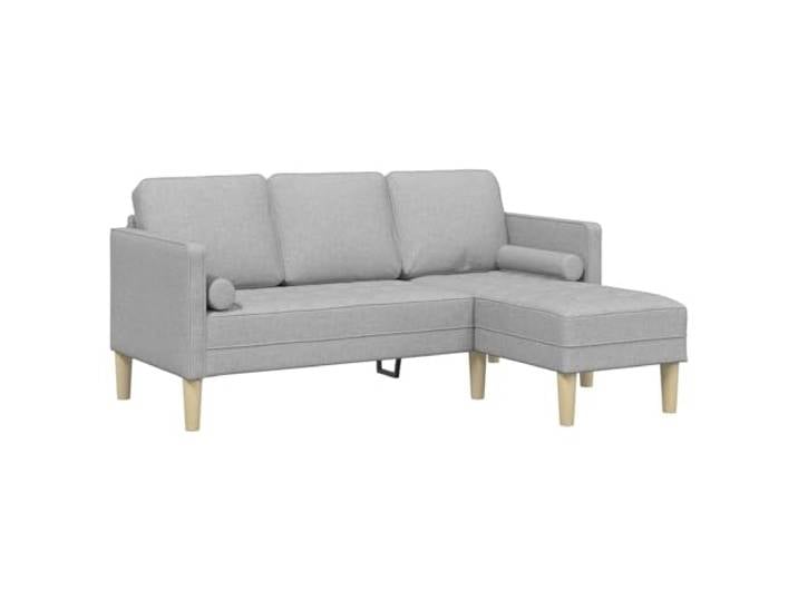 Todiikf Modernes Sofaset Wolkengrau 3-Sitzer L-Form Couch 173x131x67 cm Modulare Ecksofa Garnitur mit Polsterbezug und flachen Armlehnen für Wohnzimmer und Gästezimmer.