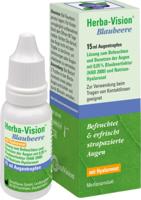OmniVision GmbH HERBA-VISION Blaubeere Augentropfen 15 ml 03114023