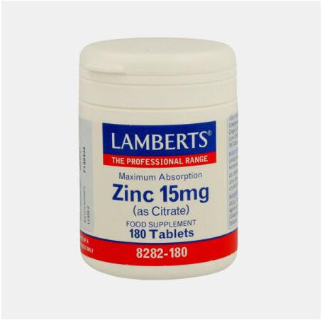 LAMBERTS ZINCO CITRATO 15mg 180 COMPRIMIDOS