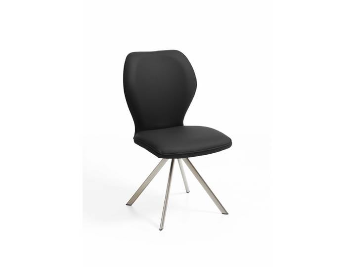 Design-Stuhl, Edelstahl, Schwarz, 49,5×60×92 cm, Ergonomisch, Modern, Niehoff-Sitzmöbel