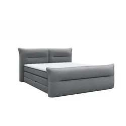 Boxspringbett Elani 160 x 200 cm Stoff Moonstone