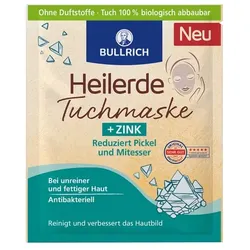 BULLRICH Heilerde Tuchmaske+Zink 1 St