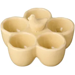 IB Laursen Eierhalter für 5 Eier - Steingut, Ø 11,5 cm, Höhe 8 cm, gelb