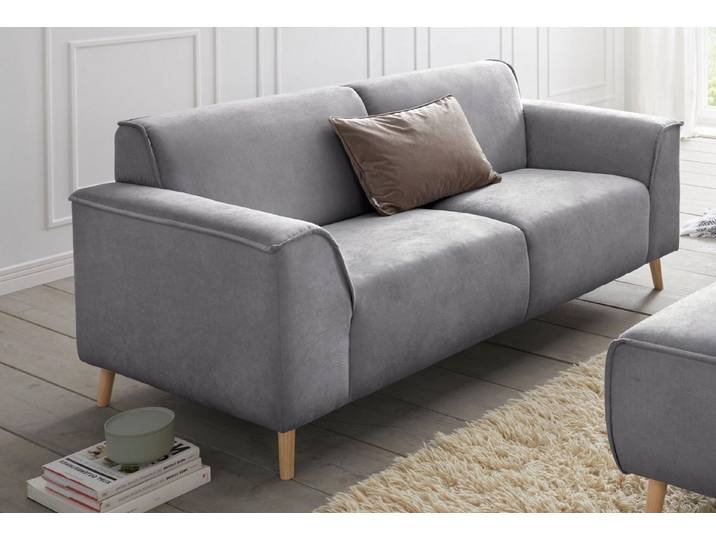 Home affaire 2,5-Sitzer Janek Scandic Design, elegant und zeitlos, mit Federkern und Keder in scandinavischem Design