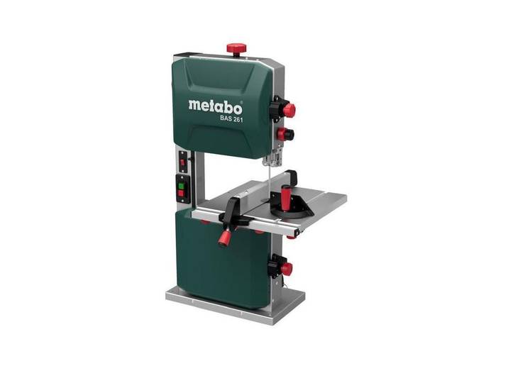 Bandsäge METABO BAS 261 Precision , grün, B:470mm H:840mm L:53mm, Sägemaschinen, Bandsäge