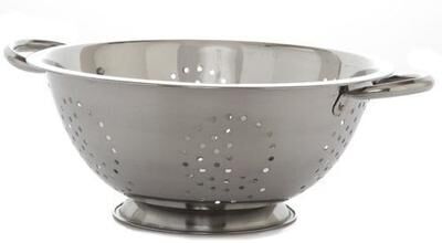 YBM Home Deep Stainless Steel 4-quart Colander Strainer - Small