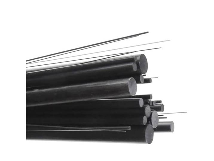 5 Stück 1,5 m Kohlefaserstäbe for Drachen und mechanische Ausrüstung(14mmx1500MM)