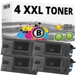 Druckfuxx, Toner, 4 XL TONER für Kyocera Mita FS-2100DN FS-4100DN FS-4200DN FS-4300DN TK-3100