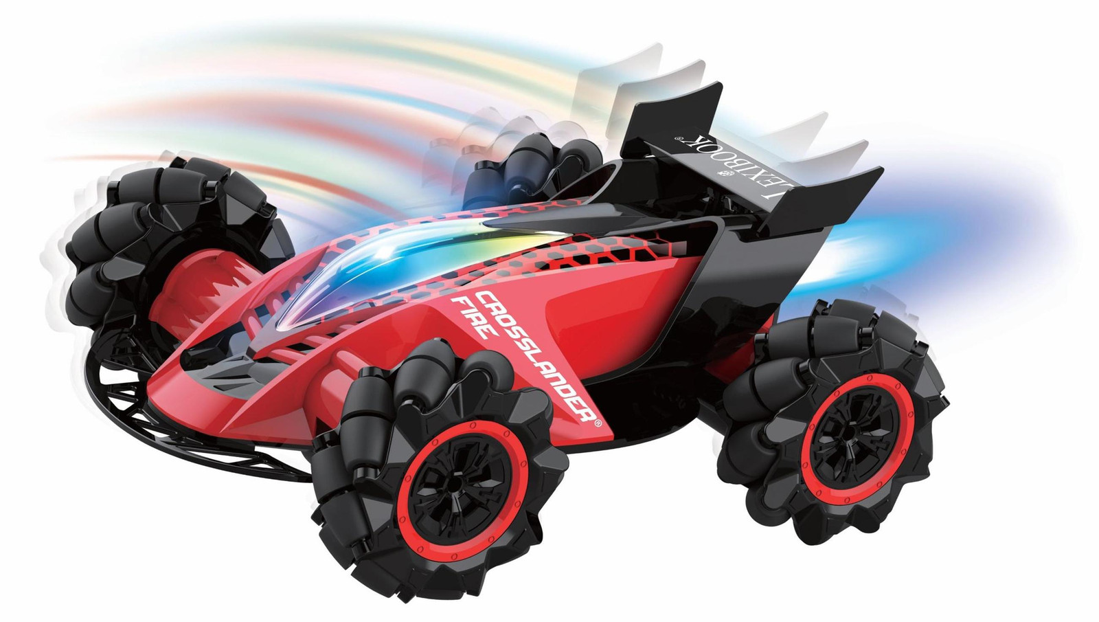 Lexibook CROSSLANDER® Fire – Oplaadbare auto met waterdamp, lichteffecten en geluid, bedienbaar via gebaren en afstandsbediening