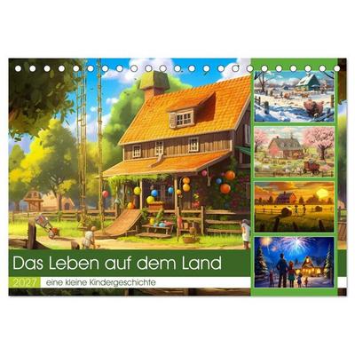 Das Leben auf dem Land (Tischkalender 2027 DIN A5 quer), CALVENDO Monatskalender