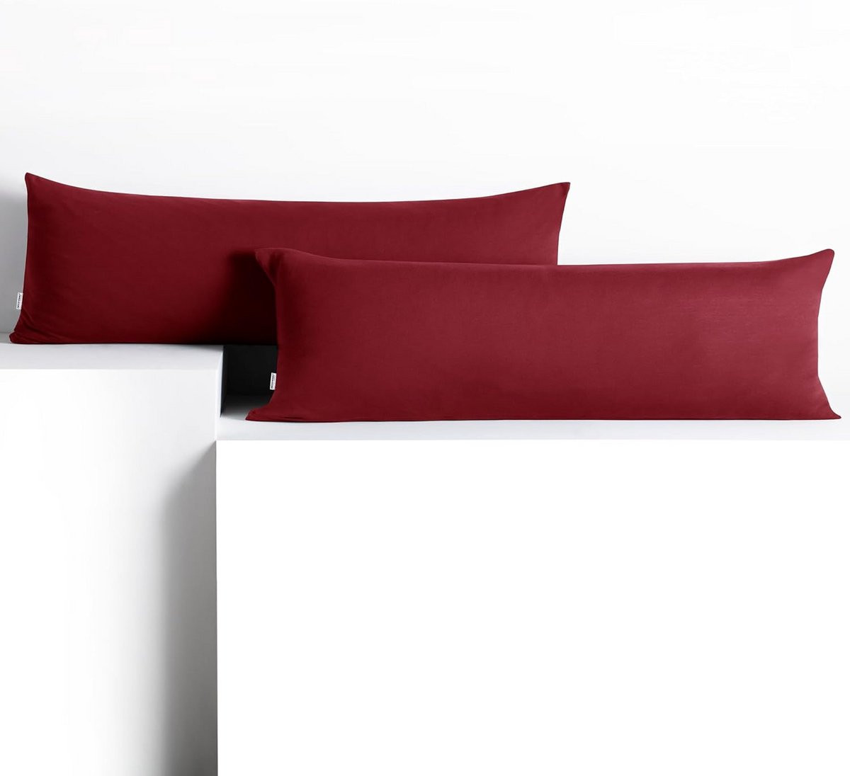 Katoenen kussensloop Bordeaux 40x200 cm met rits