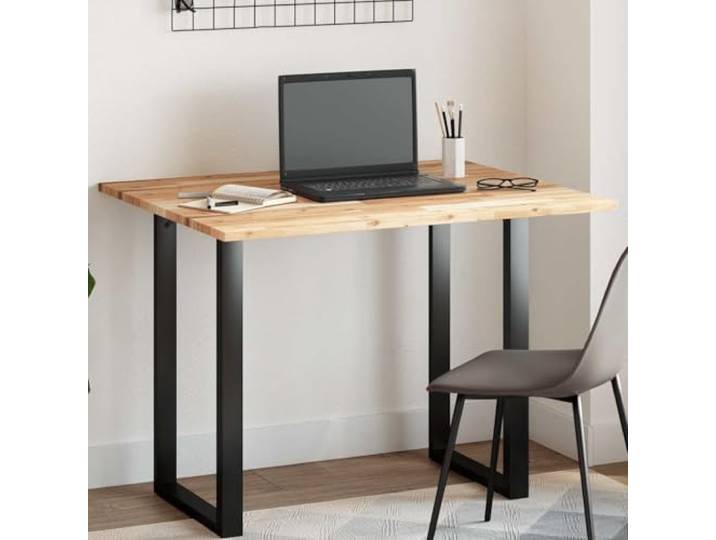 PTUGUOF Massivholz Tischplatte Akazie 100x80x2 cm Rechteckig, Robust, Pflegeleicht, Für Esstisch, Bistrotisch, Couchtisch