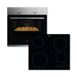 ELXB2X (KOHLH00BX + CIB60424CK) Backofenset 7Heizarten AquaClean Induktionskochfeld 60cm rahmenlos