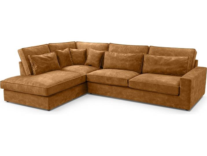 FEDVE Sofa Big Sofa Ecksofa Monica L- Form Funktionssofa Wohnlandschaft Design Couch Links