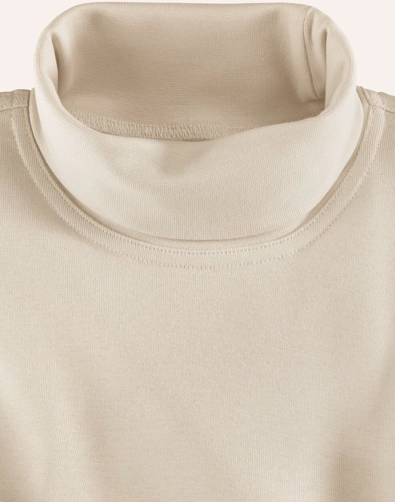 Walbusch Rollkragen-Shirt, , Farbe Beige, 50, supergekämmte Baumwolle besonders formstabil Herren